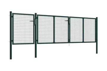 Hageport stål 400x100 cm grønn - grønn - Hus & oppussing - Innsynsbeskyttelse & innhegning - Port