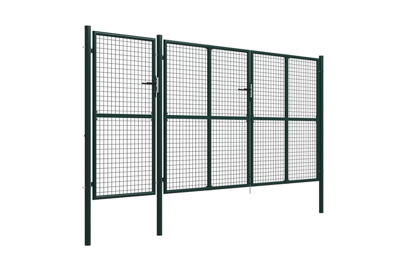 Hageport stål 400x150 cm grønn - grønn - Hus & oppussing - Innsynsbeskyttelse & innhegning - Port