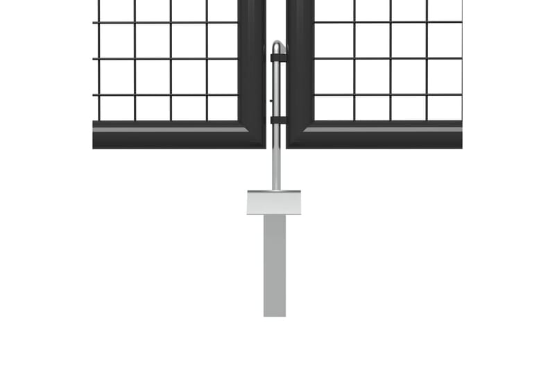 Hageport stål 500x150 cm antrasitt - Hus & oppussing - Innsynsbeskyttelse & innhegning - Port