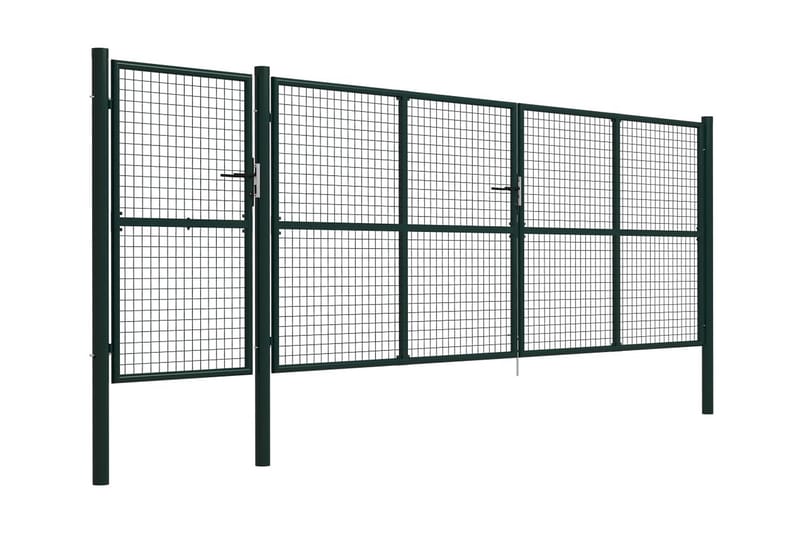 Hageport stål 500x150 cm grønn - Hus & oppussing - Innsynsbeskyttelse & innhegning - Port