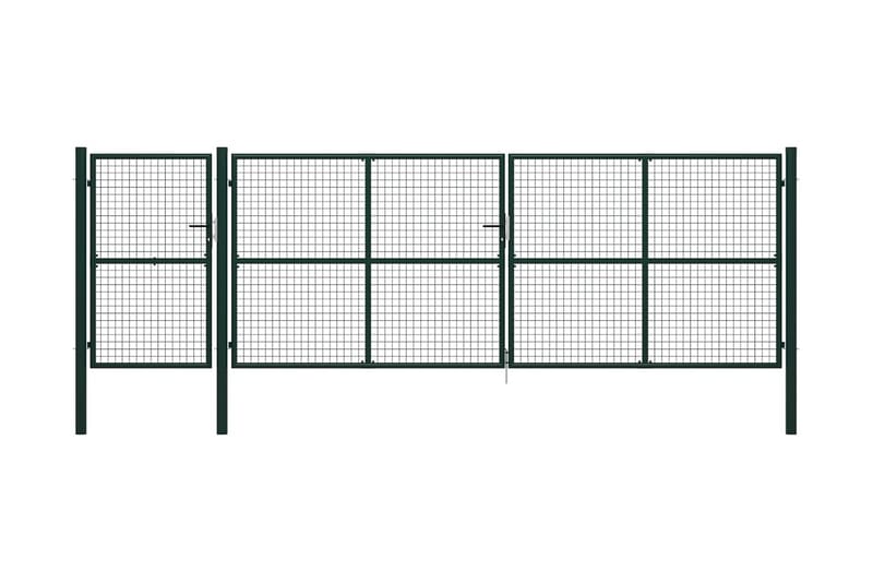 Hageport stål 500x150 cm grønn - Hus & oppussing - Innsynsbeskyttelse & innhegning - Port