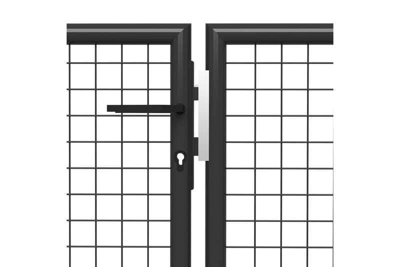 Hageport stål 500x75 cm antrasitt - Grå - Hus & oppussing - Innsynsbeskyttelse & innhegning - Port