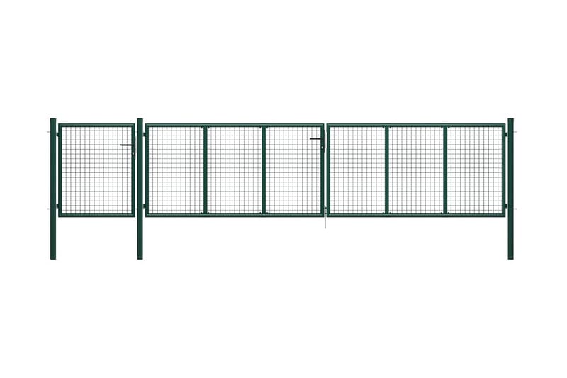 Hageport stål 500x75 cm grønn - grønn - Hus & oppussing - Innsynsbeskyttelse & innhegning - Port