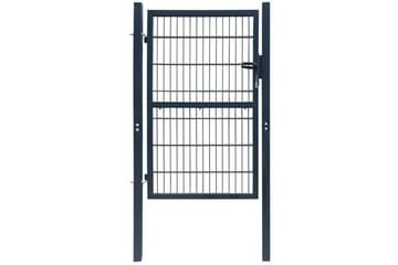 2D hageport (enkel) antrasitt grå 106 x 190 cm - Hus & oppussing - Innsynsbeskyttelse & innhegning - Port