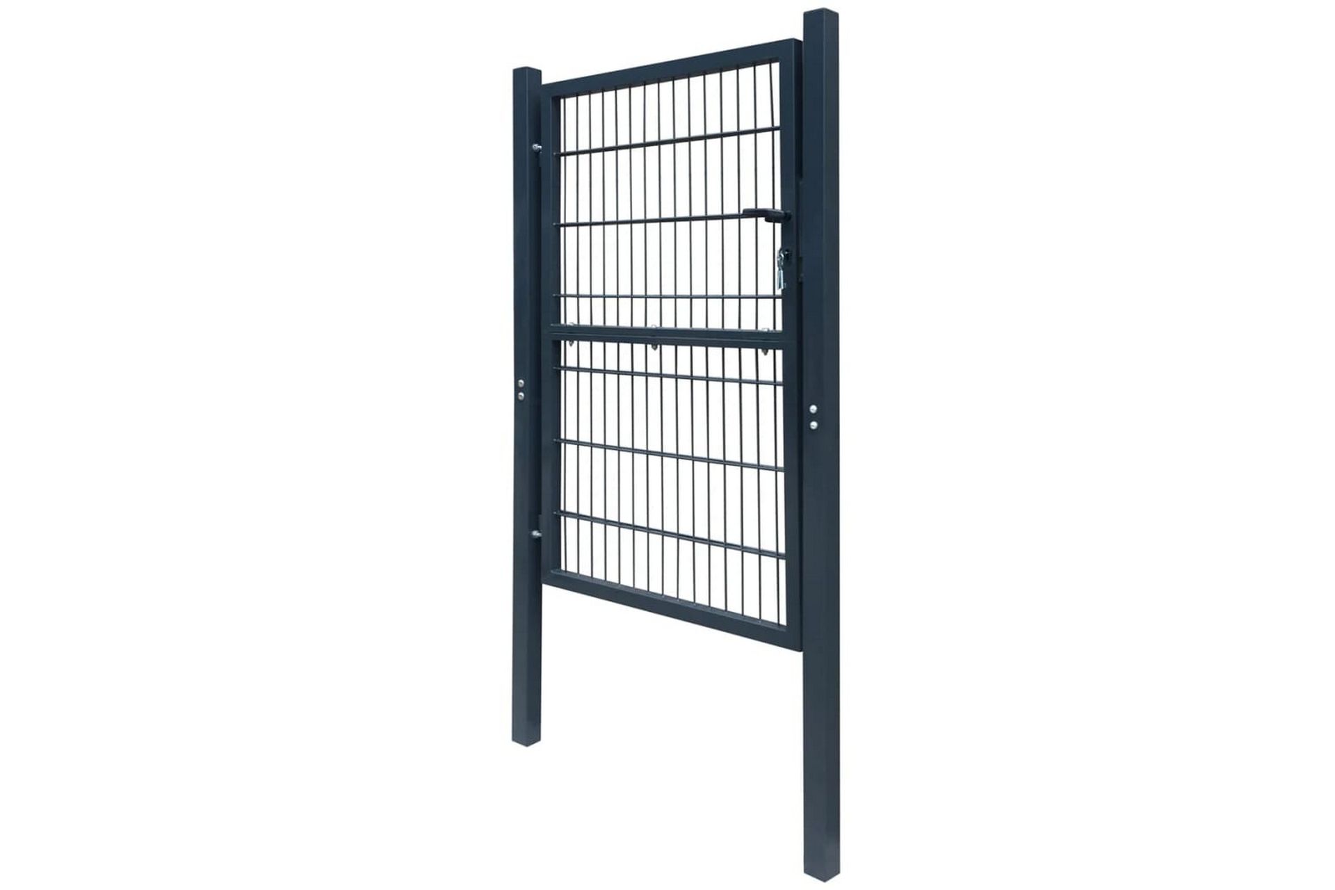 2D hageport (enkel) antrasitt grå 106 x 190 cm - Hus & oppussing - Innsynsbeskyttelse & innhegning - Port