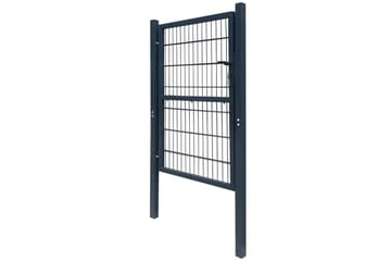 2D hageport (enkel) antrasitt grå 106 x 190 cm - Hus & oppussing - Innsynsbeskyttelse & innhegning - Port