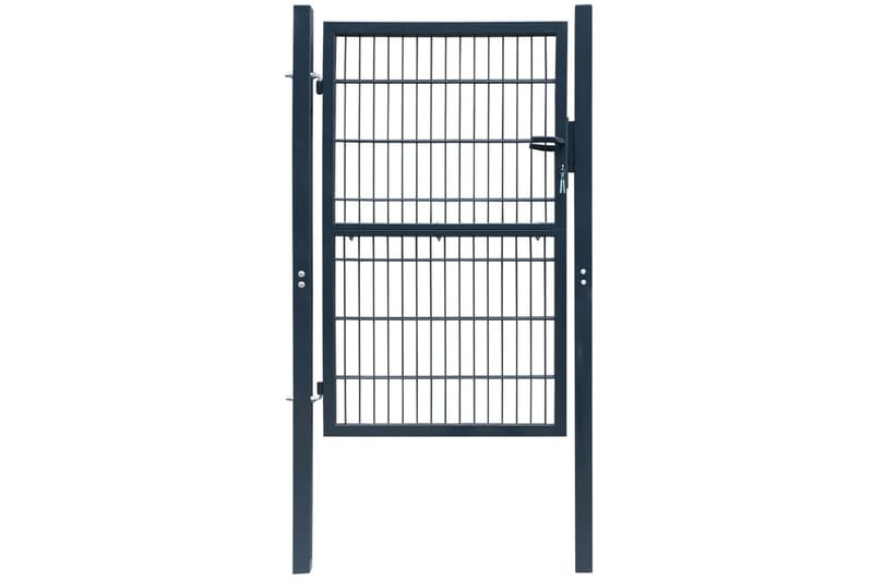 2D hageport (enkel) antrasitt grå 106 x 210 cm - Hus & oppussing - Innsynsbeskyttelse & innhegning - Port
