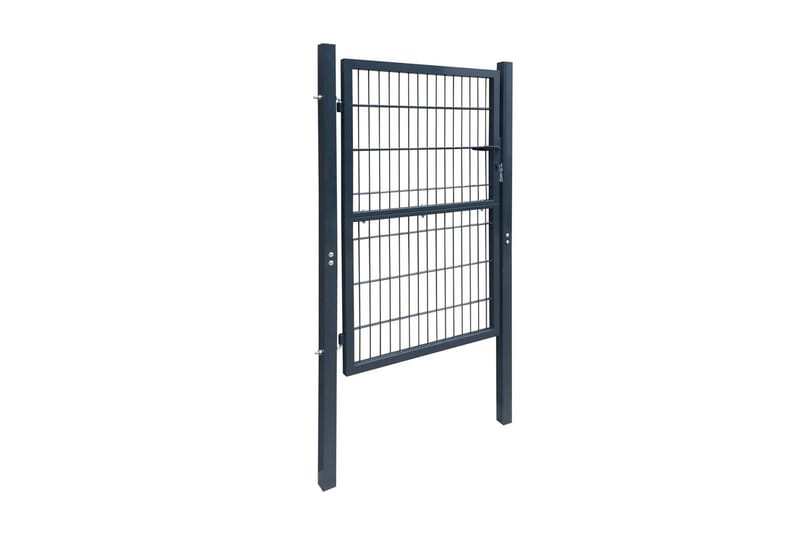 2D hageport (enkel) antrasitt grå 106 x 230 cm - Hus & oppussing - Innsynsbeskyttelse & innhegning - Port