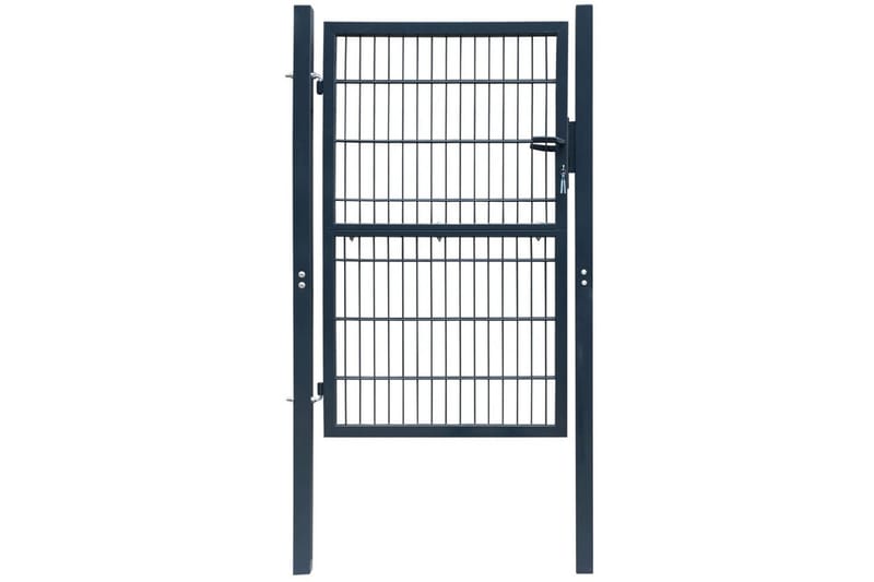 2D hageport (enkel) antrasitt grå 106 x 230 cm - Hus & oppussing - Innsynsbeskyttelse & innhegning - Port