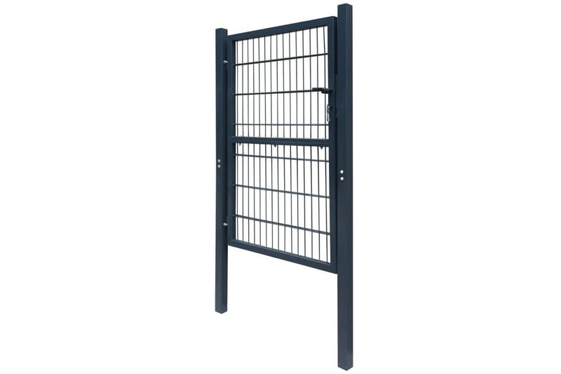 2D hageport (enkel) antrasitt grå 106 x 230 cm - Hus & oppussing - Innsynsbeskyttelse & innhegning - Port