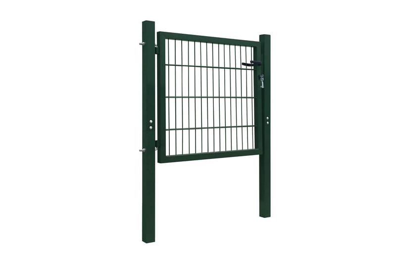 2D hageport (enkel) grønn 106 x 130cm - Hus & oppussing - Innsynsbeskyttelse & innhegning - Port