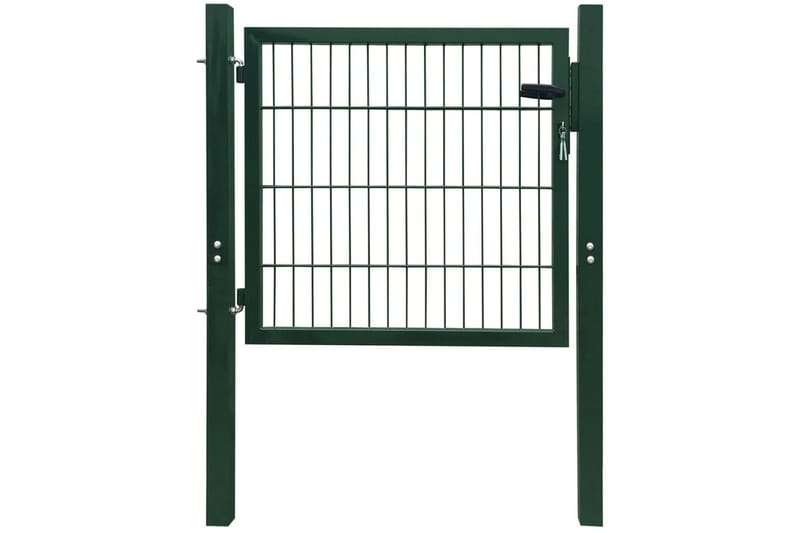 2D hageport (enkel) grønn 106 x 130cm - Hus & oppussing - Innsynsbeskyttelse & innhegning - Port