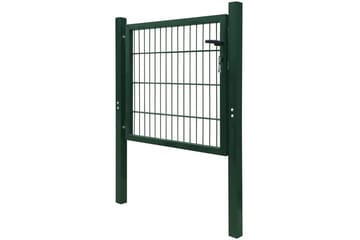 2D hageport (enkel) grønn 106 x 130cm - Hus & oppussing - Innsynsbeskyttelse & innhegning - Port
