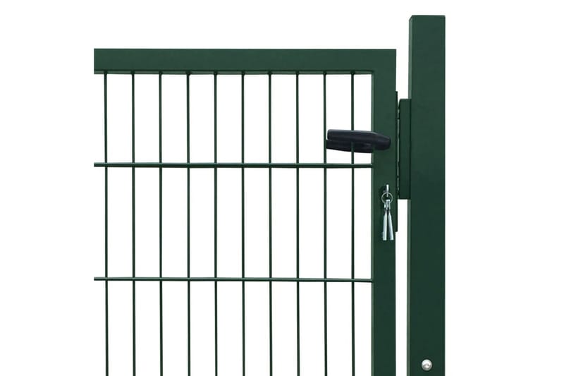 2D hageport (enkel) grønn 106 x 130cm - Hus & oppussing - Innsynsbeskyttelse & innhegning - Port