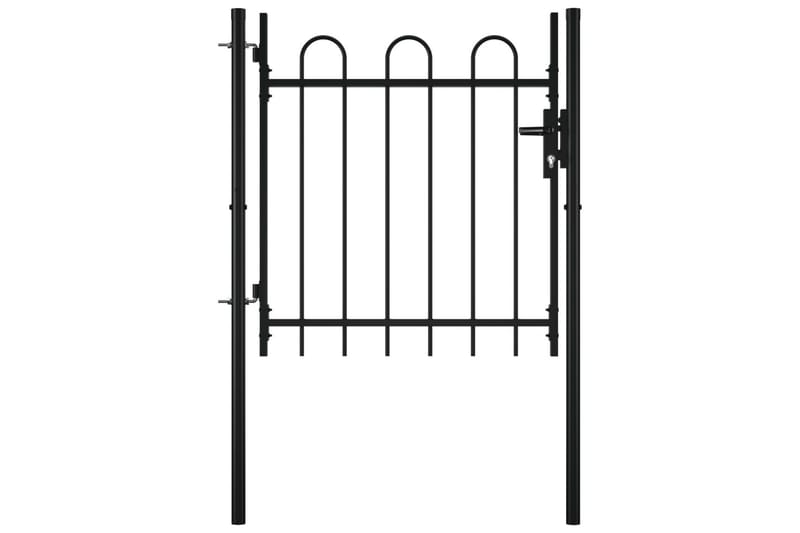 Gjerdeport enkel med buet topp 100 x 75 cm - Hus & oppussing - Innsynsbeskyttelse & innhegning - Port