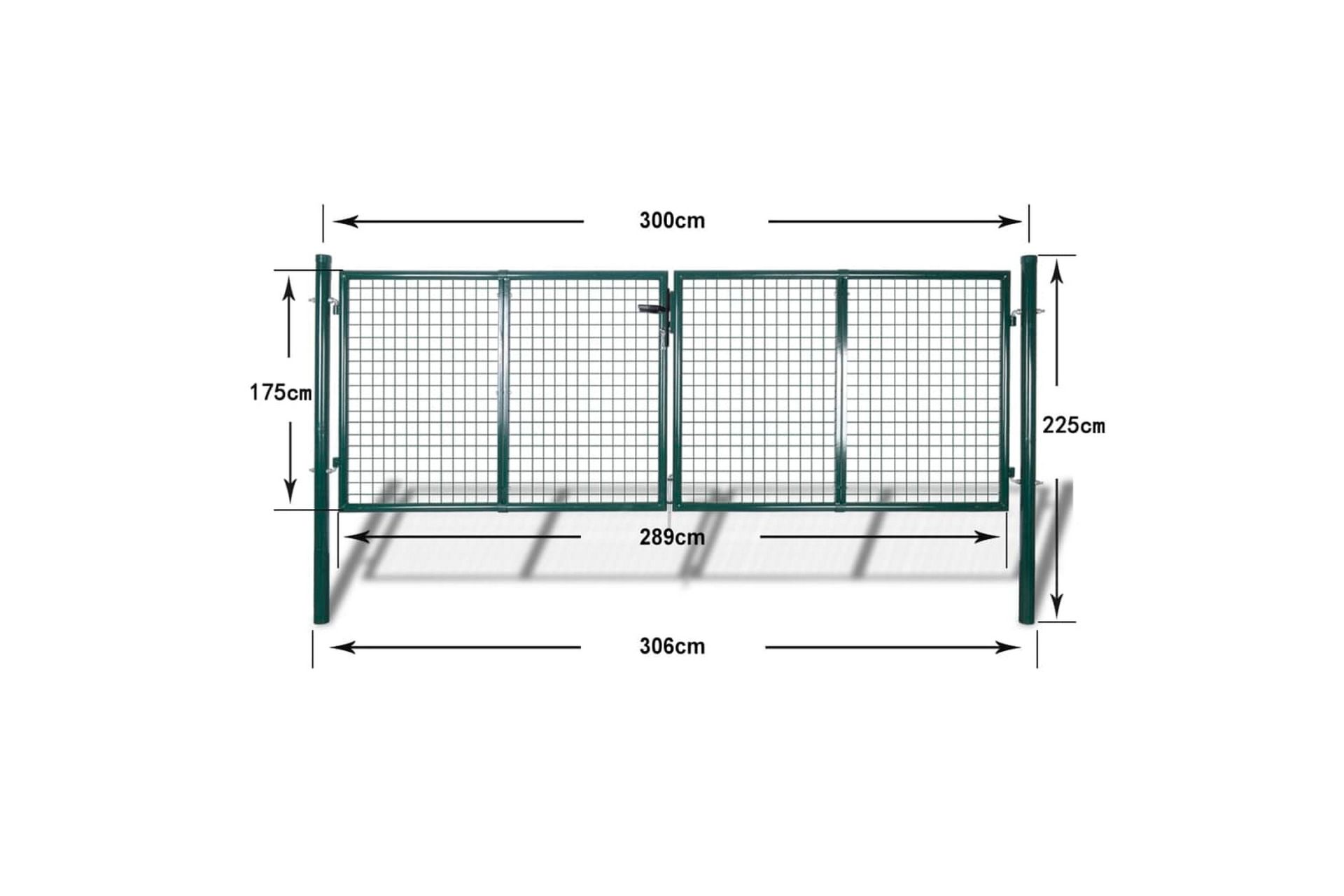 Hagegrind/gjerde 289 x 175 cm/306 x 225 cm - Hus & oppussing - Innsynsbeskyttelse & innhegning - Port