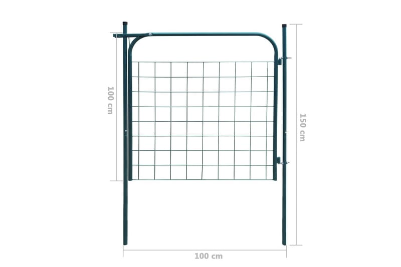 Hageport 100x100 cm antrasitt - Hus & oppussing - Innsynsbeskyttelse & innhegning - Port