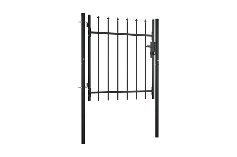 Hageport med spydhoder 100x75 cm - Hus & oppussing - Innsynsbeskyttelse & innhegning - Port