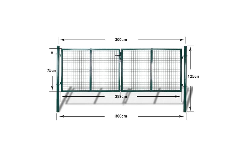 Hageport netting 289 x 75 cm/306 x 125 cm - Hus & oppussing - Innsynsbeskyttelse & innhegning - Port
