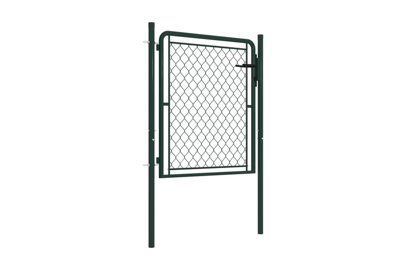 Hageport stål 100x75 cm grønn - Hus & oppussing - Innsynsbeskyttelse & innhegning - Port