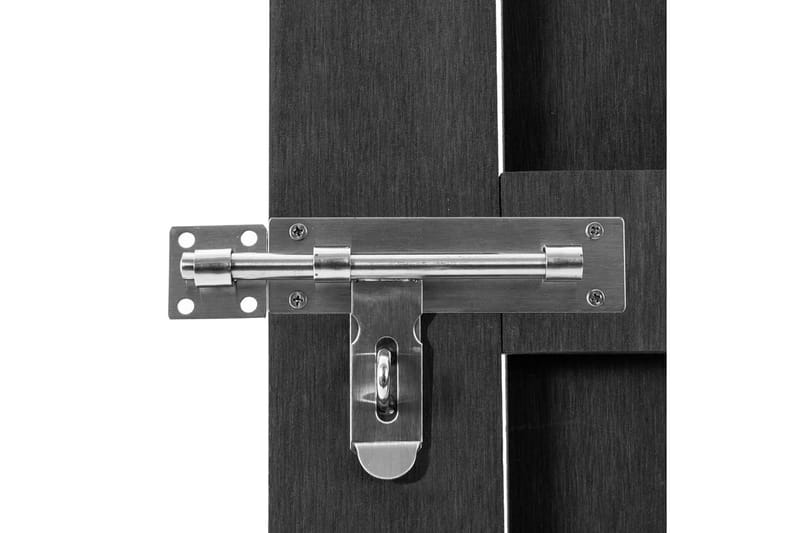 Hageport WPC 100x100 cm grå - Hus & oppussing - Innsynsbeskyttelse & innhegning - Port
