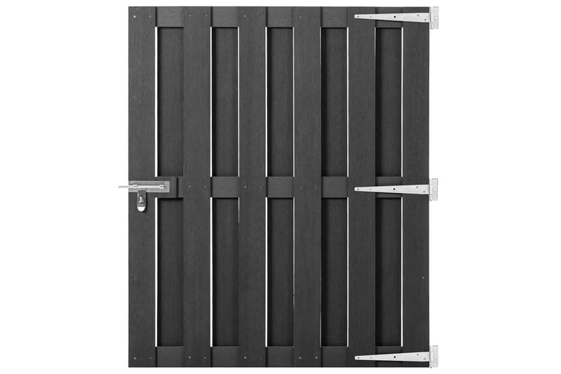 Hageport WPC 100x112 cm grå - Grå - Hus & oppussing - Innsynsbeskyttelse & innhegning - Port