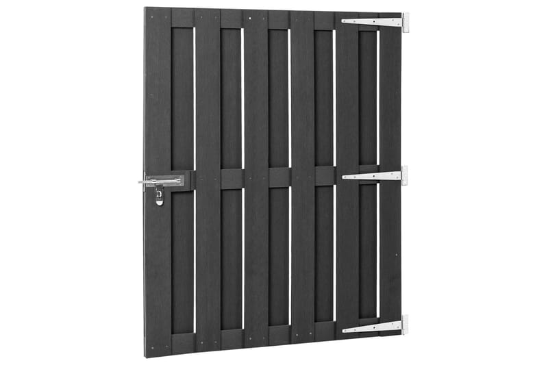 Hageport WPC 100x112 cm grå - Grå - Hus & oppussing - Innsynsbeskyttelse & innhegning - Port