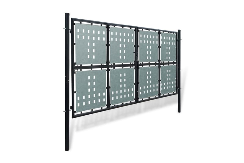 Port dobbel svart 300 x 200 cm - Hus & oppussing - Innsynsbeskyttelse & innhegning - Port