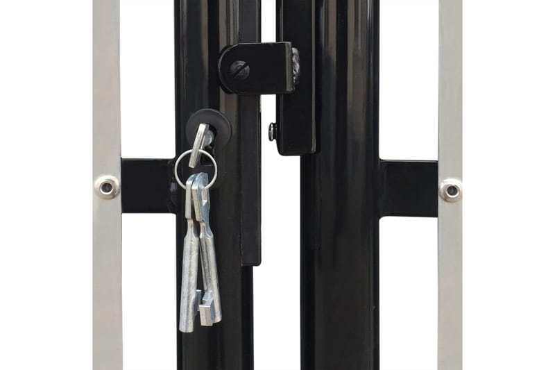 Sort Dobbel Dør Gateport 300 x 150 cm - Hus & oppussing - Innsynsbeskyttelse & innhegning - Port