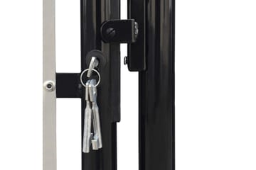 Sort Dobbel Dør Gateport 300 x 225 cm - Hus & oppussing - Innsynsbeskyttelse & innhegning - Port