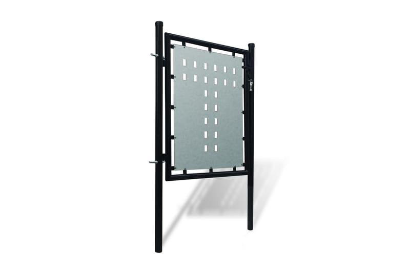 Sort Enkel Dør Gateport 100 x 150 cm - Hus & oppussing - Innsynsbeskyttelse & innhegning - Port