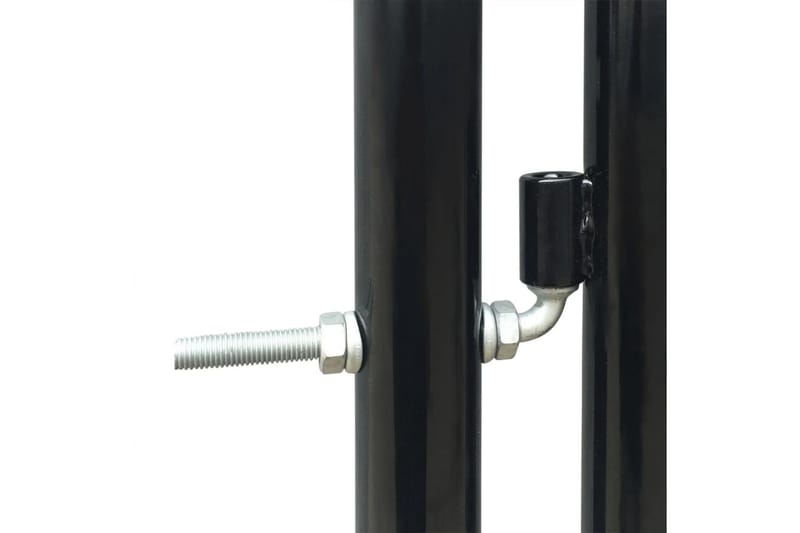 Sort Enkel Dør Gateport 100 x 200 cm - Hus & oppussing - Innsynsbeskyttelse & innhegning - Port