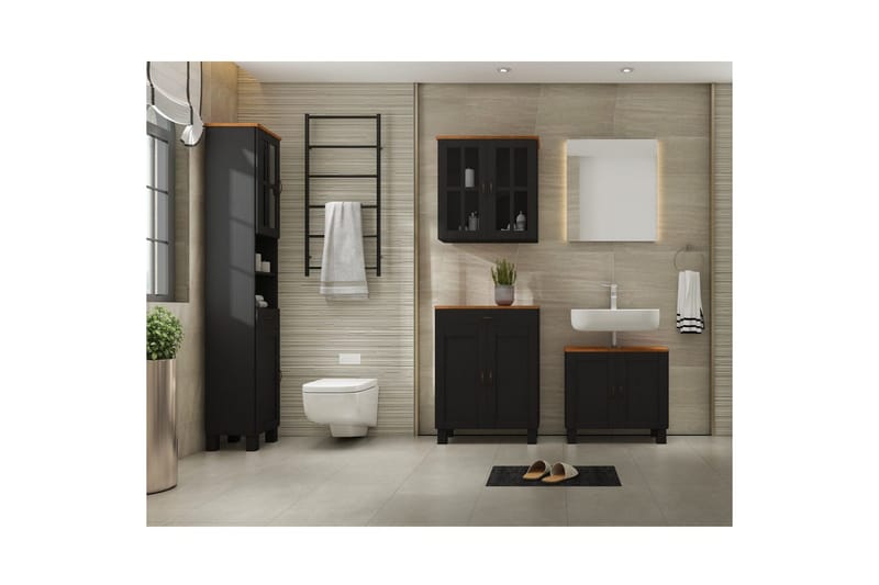 Alby Medisinskap 60x60x25 cm - Grå - Hus & oppussing - Kjøkken & bad - Kjøkken & vaskerom