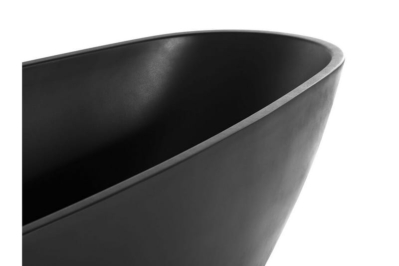 Frittstående badekar 170 x 80 cm matt svart GUIANA - Svart - Hus & oppussing - Kjøkken & bad - Baderom - Badekar - Frittstående badekar