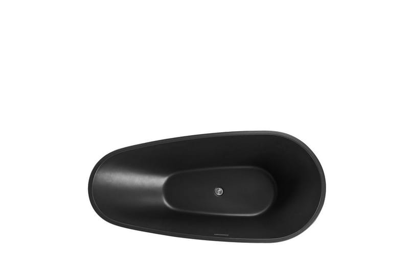 Frittstående badekar 170 x 80 cm matt svart GUIANA - Svart - Hus & oppussing - Kjøkken & bad - Baderom - Badekar - Frittstående badekar
