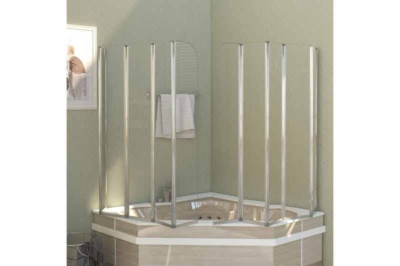 Badekarvegg 120x140 cm herdet glass gjennomsiktig - Hus & oppussing - Kjøkken & bad - Baderom - Dusjer