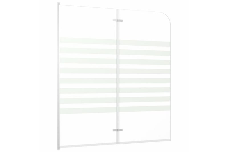 Badekarvegg 120x140 cm herdet glass stripet - Hus & oppussing - Kjøkken & bad - Baderom - Dusjer