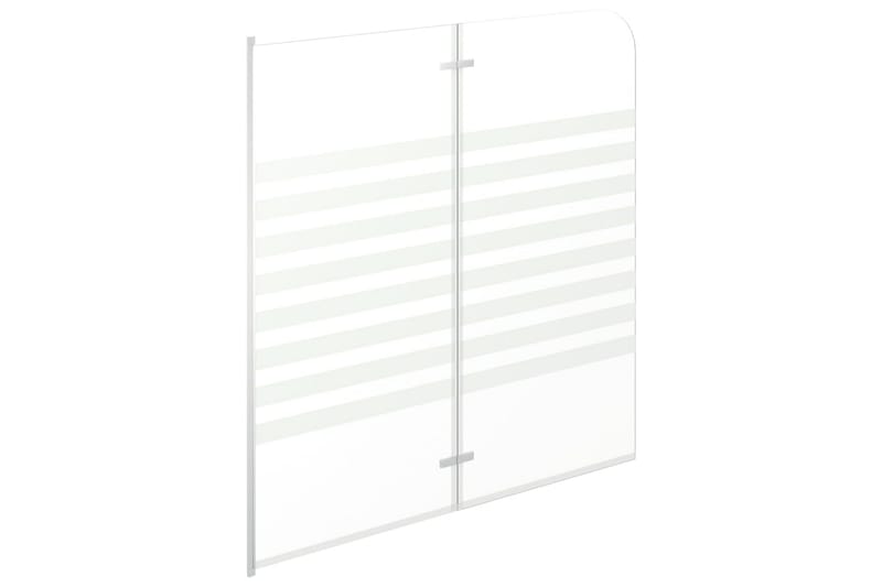 Badekarvegg 120x140 cm herdet glass stripet - Hus & oppussing - Kjøkken & bad - Baderom - Dusjer