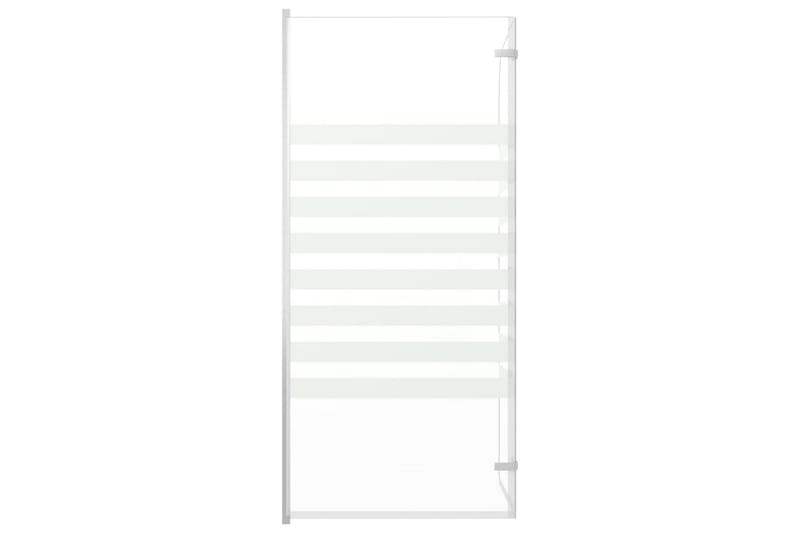 Badekarvegg 120x140 cm herdet glass stripet - Hus & oppussing - Kjøkken & bad - Baderom - Dusjer