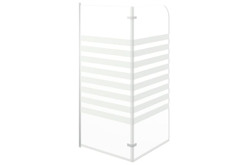 Badekarvegg 120x140 cm herdet glass stripet - Hus & oppussing - Kjøkken & bad - Baderom - Dusjer