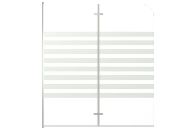 Badekarvegg 120x140 cm herdet glass stripet - Hus & oppussing - Kjøkken & bad - Baderom - Dusjer