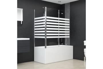 Badekarvegg 120x68x130 cm herdet glass stripet - Hus & oppussing - Kjøkken & bad - Baderom - Dusjer