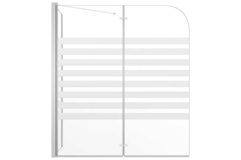 Badekarvegg 120x68x130 cm herdet glass stripet - Hus & oppussing - Kjøkken & bad - Baderom - Dusjer