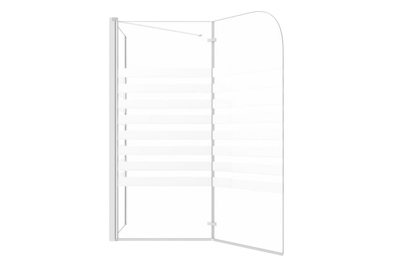 Badekarvegg 120x68x130 cm herdet glass stripet - Hus & oppussing - Kjøkken & bad - Baderom - Dusjer