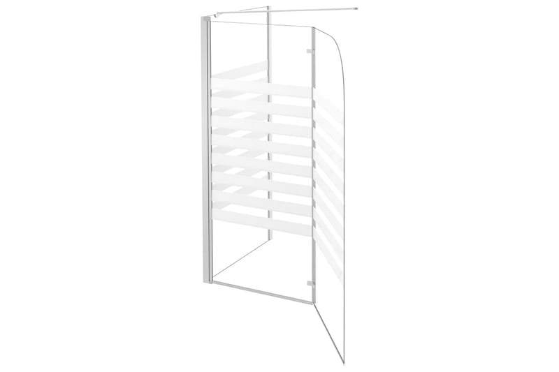 Badekarvegg 120x68x130 cm herdet glass stripet - Hus & oppussing - Kjøkken & bad - Baderom - Dusjer