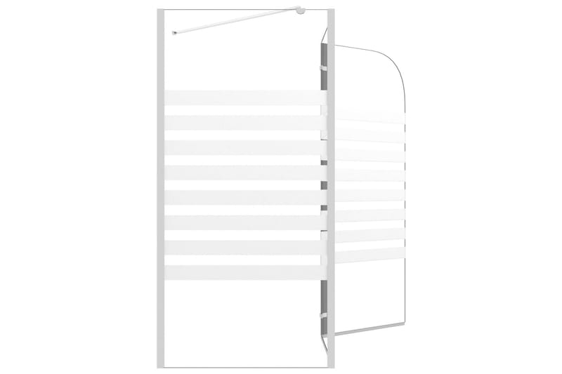 Badekarvegg 120x68x130 cm herdet glass stripet - Hus & oppussing - Kjøkken & bad - Baderom - Dusjer