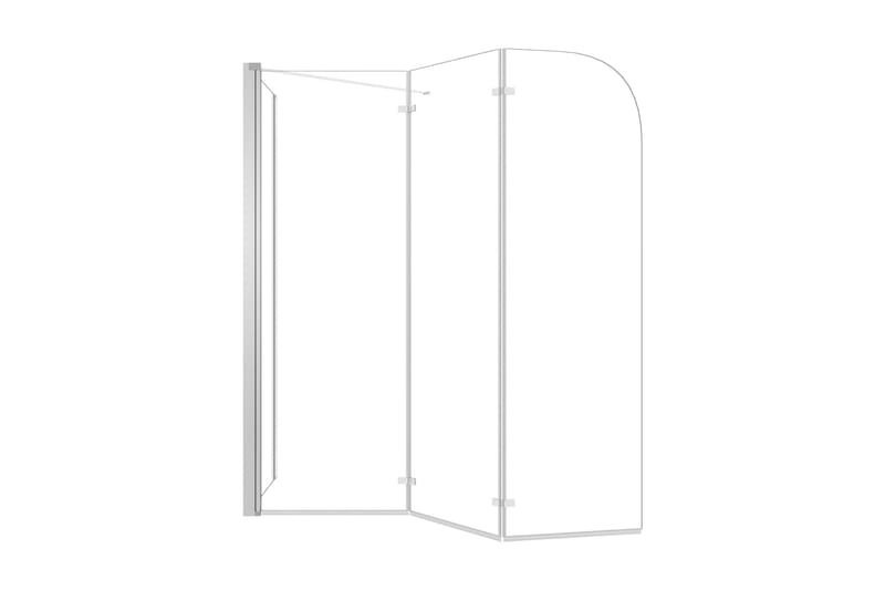 Badekarvegg 130x130 cm herdet glass gjennomsiktig - Hus & oppussing - Kjøkken & bad - Baderom - Dusjer