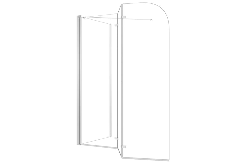 Badekarvegg 130x130 cm herdet glass gjennomsiktig - Hus & oppussing - Kjøkken & bad - Baderom - Dusjer