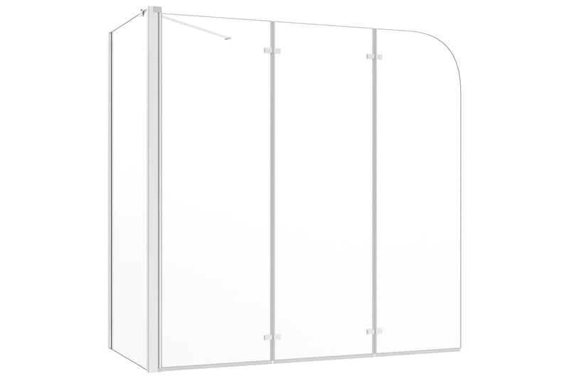 Badekarvegg 130x130 cm herdet glass gjennomsiktig - Hus & oppussing - Kjøkken & bad - Baderom - Dusjer