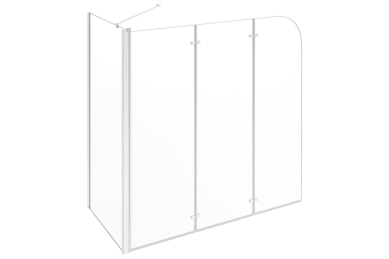 Badekarvegg 130x130 cm herdet glass gjennomsiktig - Hus & oppussing - Kjøkken & bad - Baderom - Dusjer